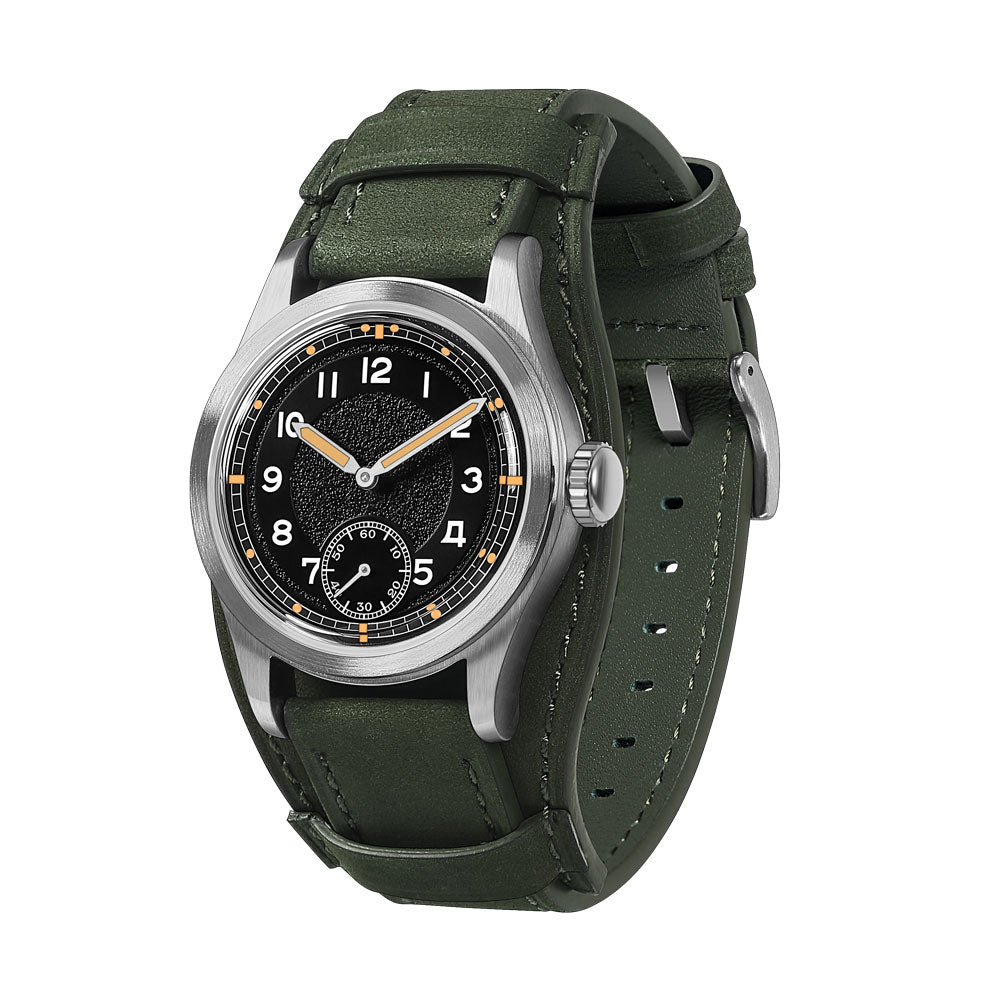hou h1 vintage field watch automatic | black hou h1 vintage field watch automatic | black