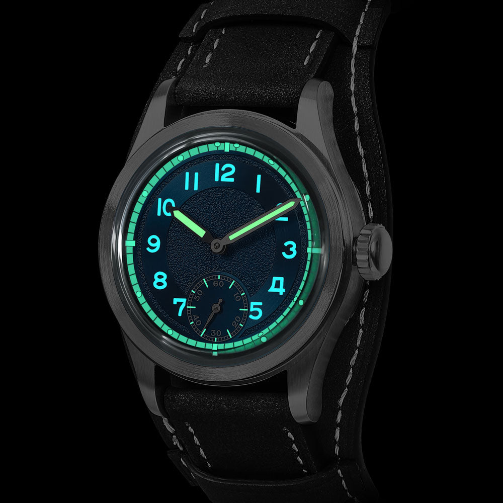 hou h1 vintage field watch automatic | blue hou h1 vintage field watch automatic | blue