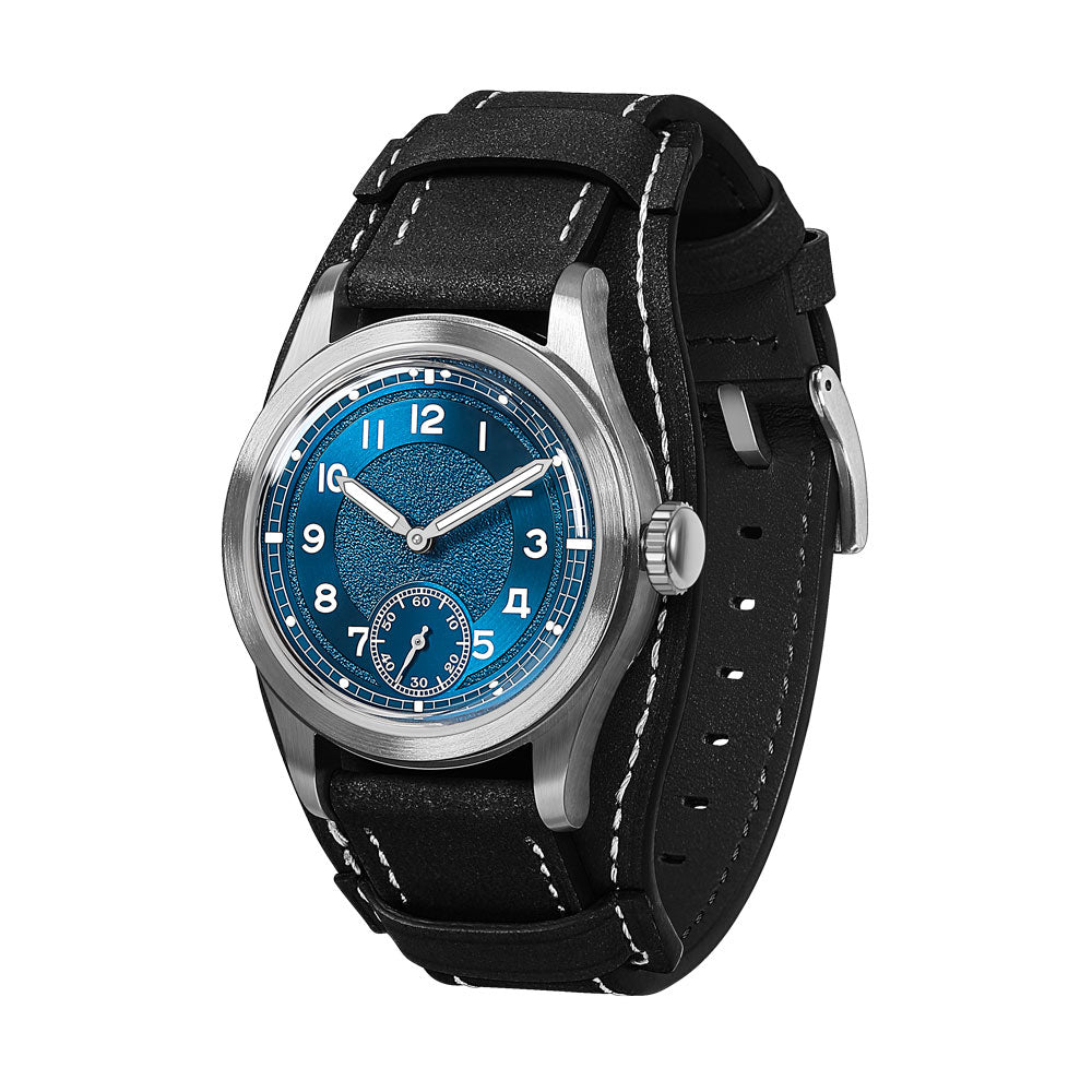 hou h1 vintage field watch automatic | blue hou h1 vintage field watch automatic | blue