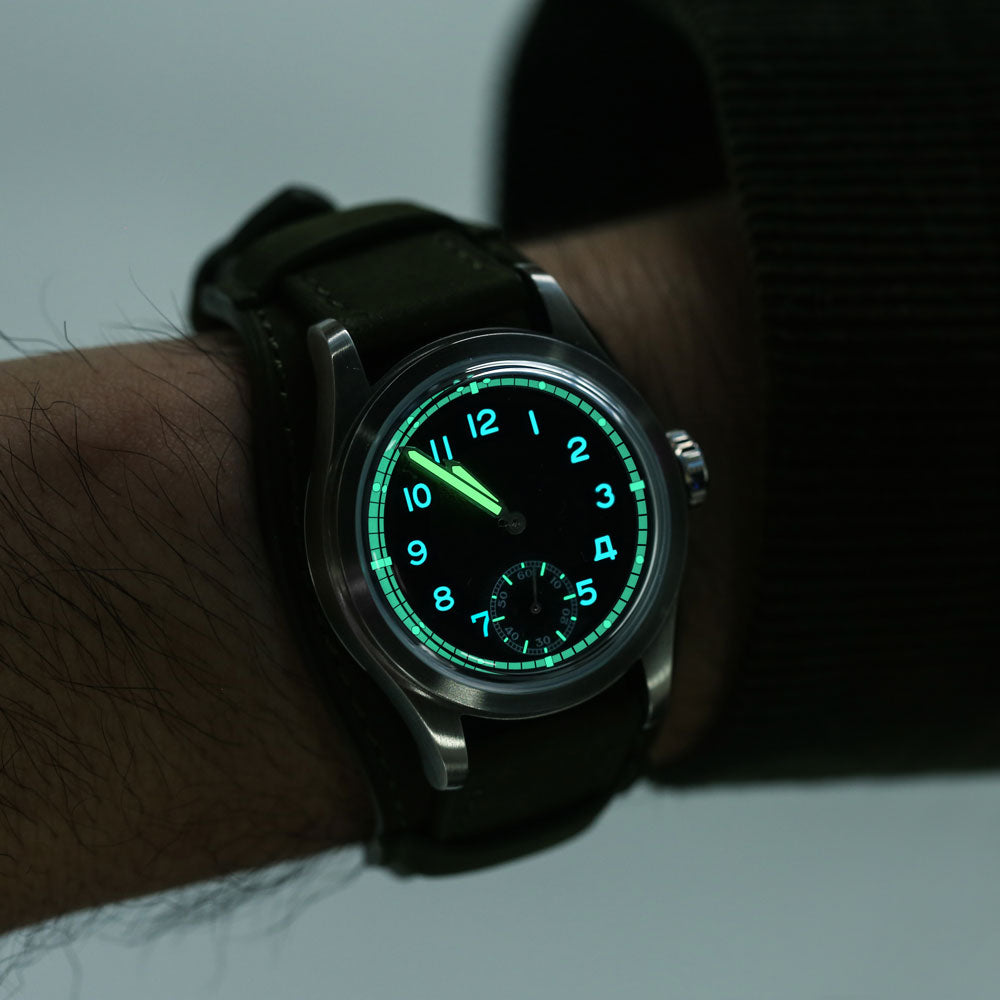 hou h1 vintage field watch automatic | black hou h1 vintage field watch automatic | black