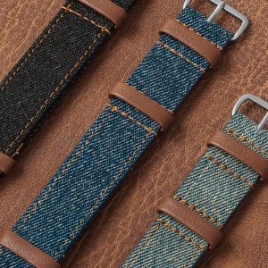 20mm denim nato watch strap