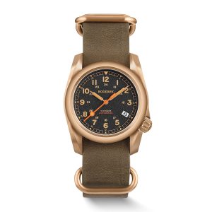 voyager 100m waterproof bronze automatic field watch | black