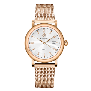 classic 32mm swiss quartz movement watch | rose gold & white