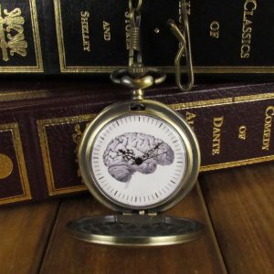 anatomical brain pocket watch