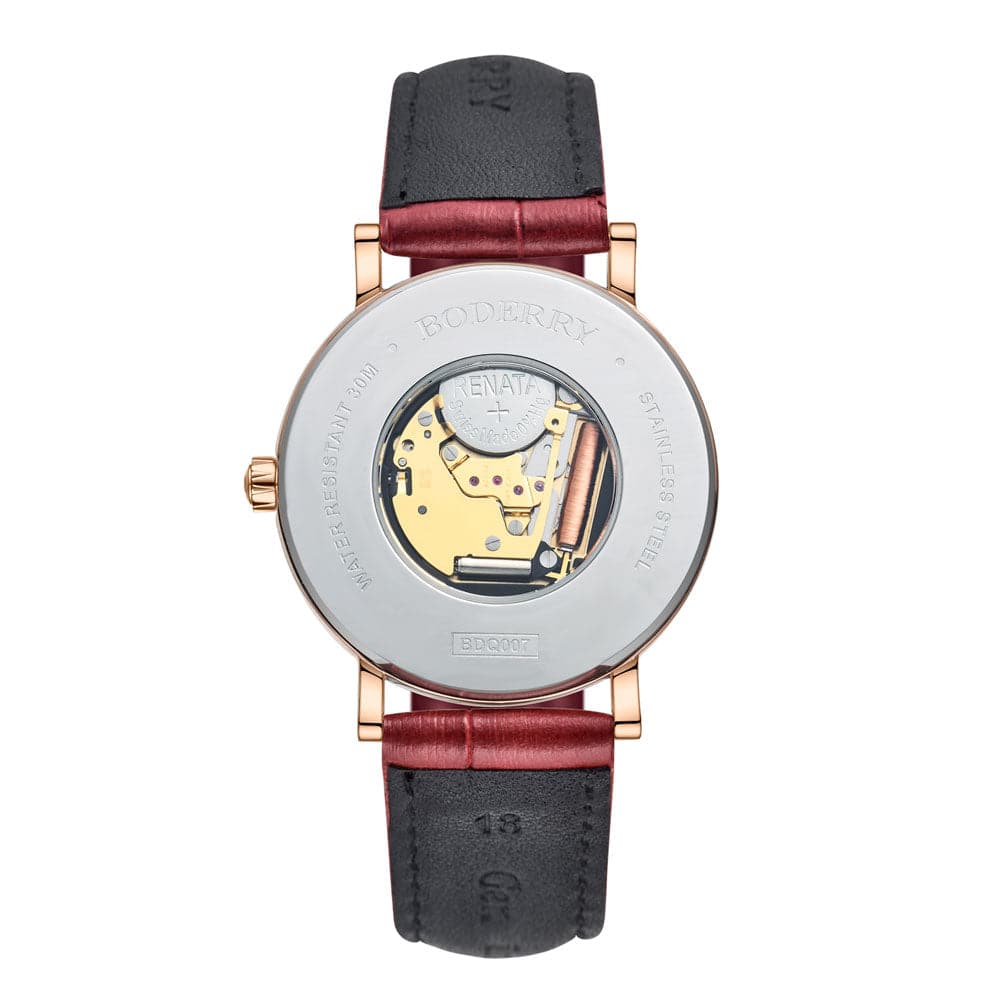 flower swiss quartz movement watch | rose gold & plum blossom flower swiss quartz movement watch | rose gold & plum blossom