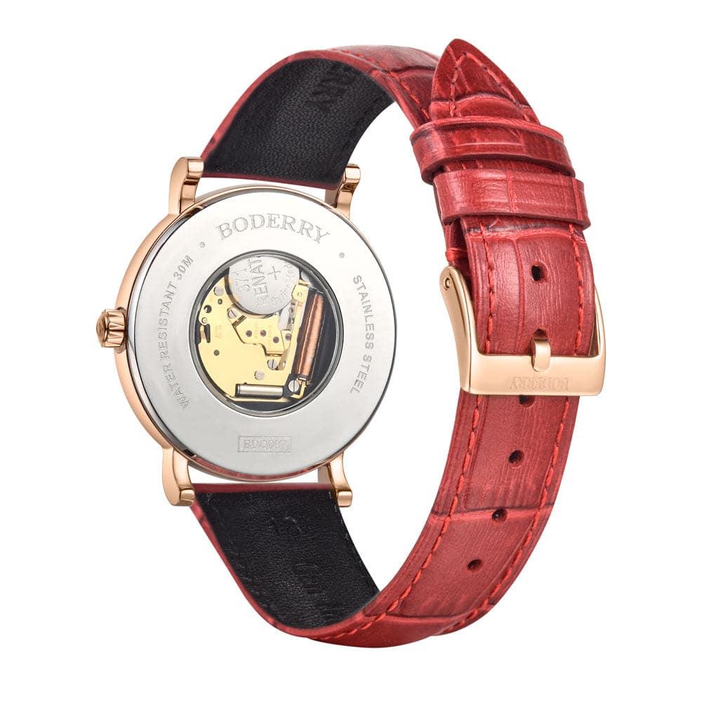 flower swiss quartz movement watch | rose gold & plum blossom flower swiss quartz movement watch | rose gold & plum blossom