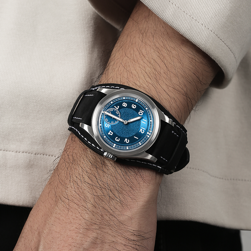 hou h1 vintage field watch automatic | blue hou h1 vintage field watch automatic | blue