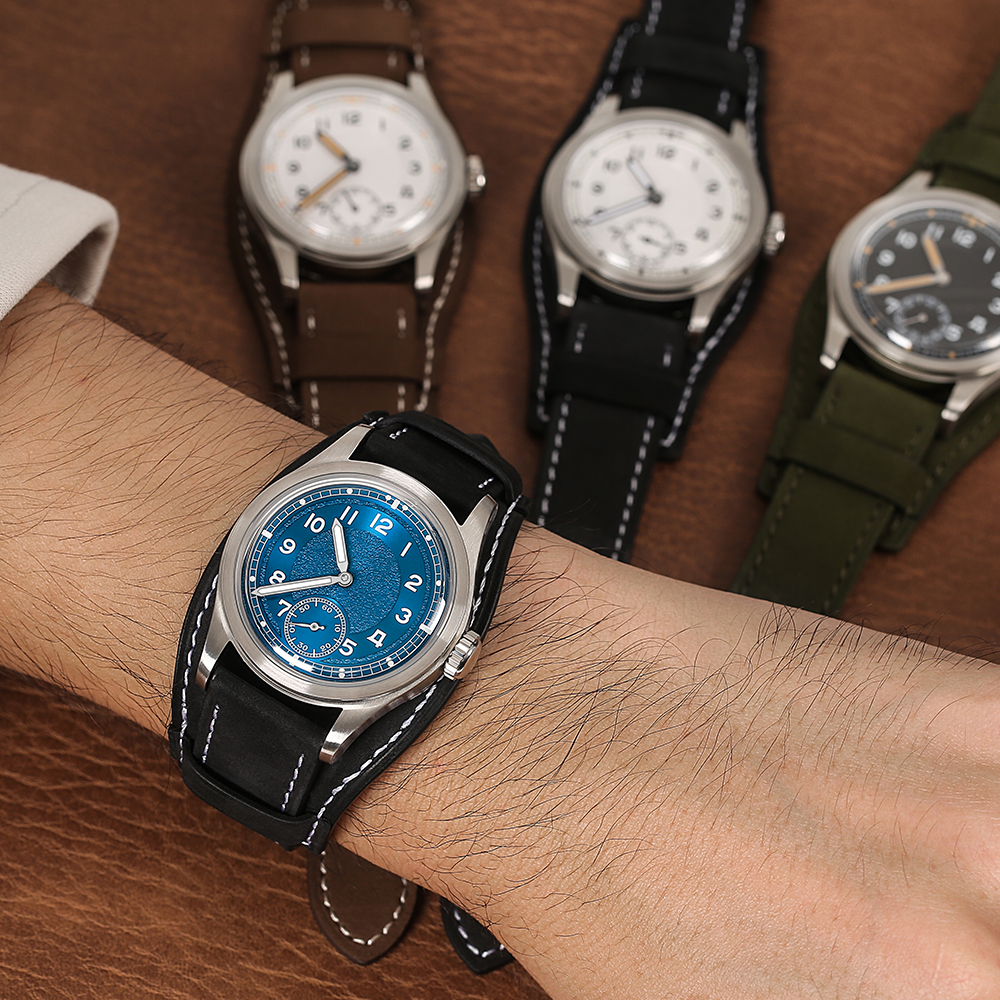 hou h1 vintage field watch automatic | blue hou h1 vintage field watch automatic | blue