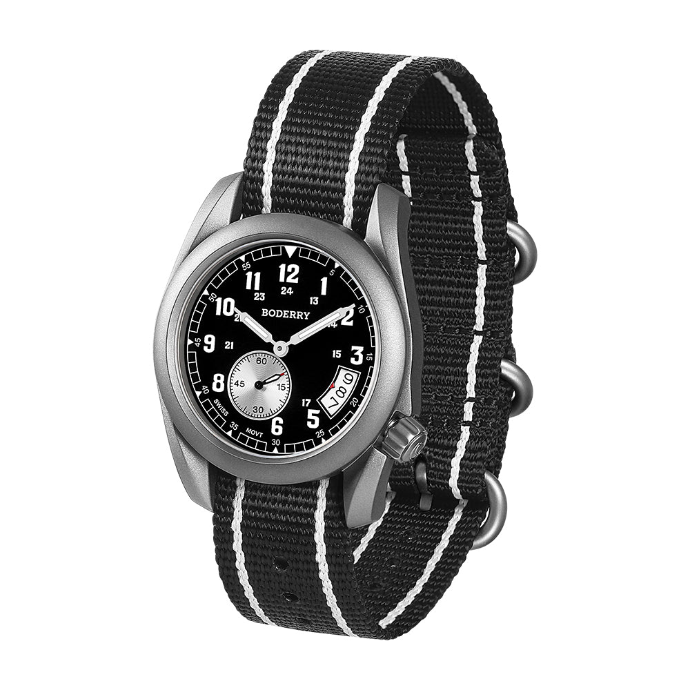 voyager 38 100m waterproof titanium field watch | black voyager 38 100m waterproof titanium field watch | black