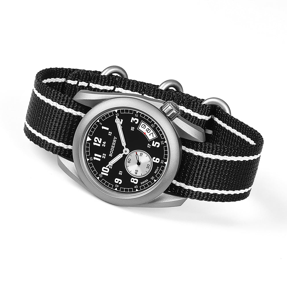voyager 38 100m waterproof titanium field watch | black voyager 38 100m waterproof titanium field watch | black