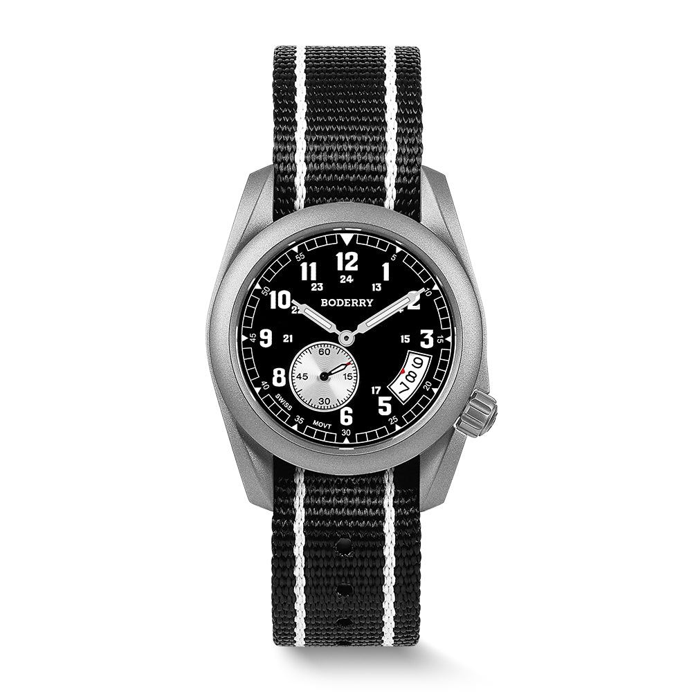 voyager 38 100m waterproof titanium field watch | black voyager 38 100m waterproof titanium field watch | black