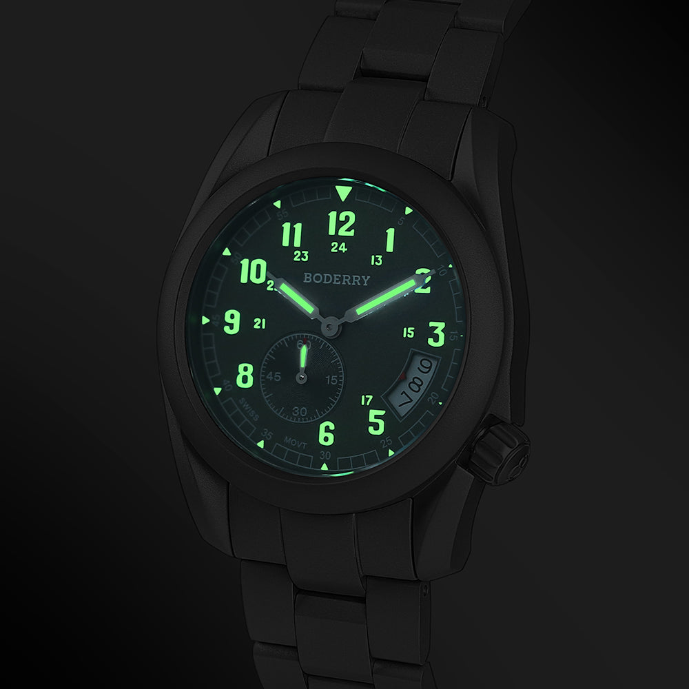 voyager 38 100m waterproof titanium field watch | green bracelet voyager 38 100m waterproof titanium field watch | green bracelet