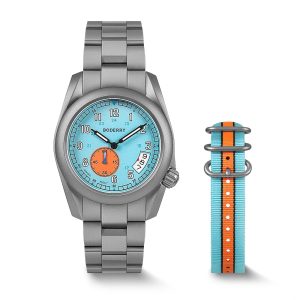 voyager 38 100m waterproof titanium field watch | 917g bracelet