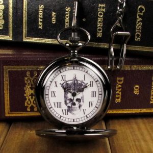 skeleton king pocket watch