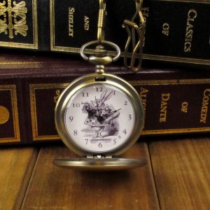 white rabbit pocket watch