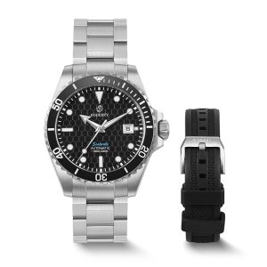 seaturtle.ocean(titanium) automatic titanium diver watch | black/ti bracelet