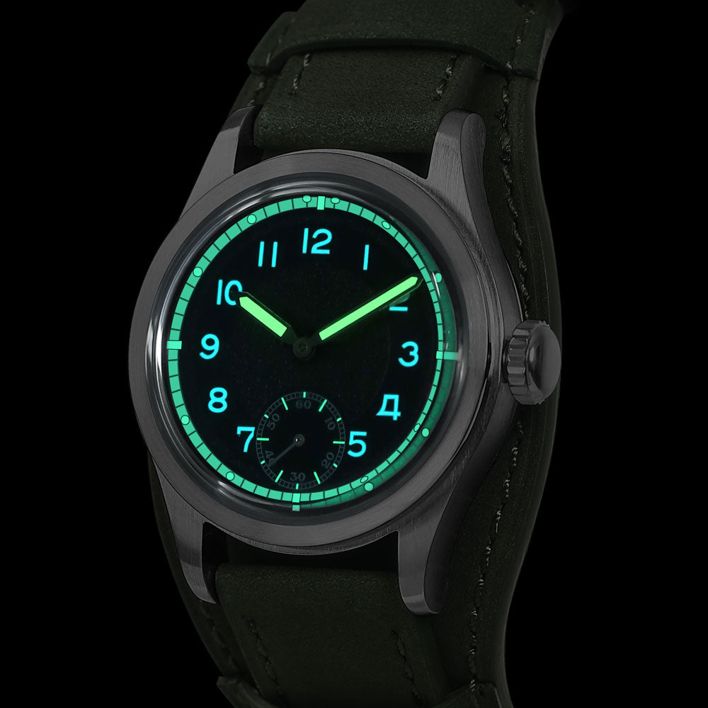 hou h1 vintage field watch automatic | black hou h1 vintage field watch automatic | black